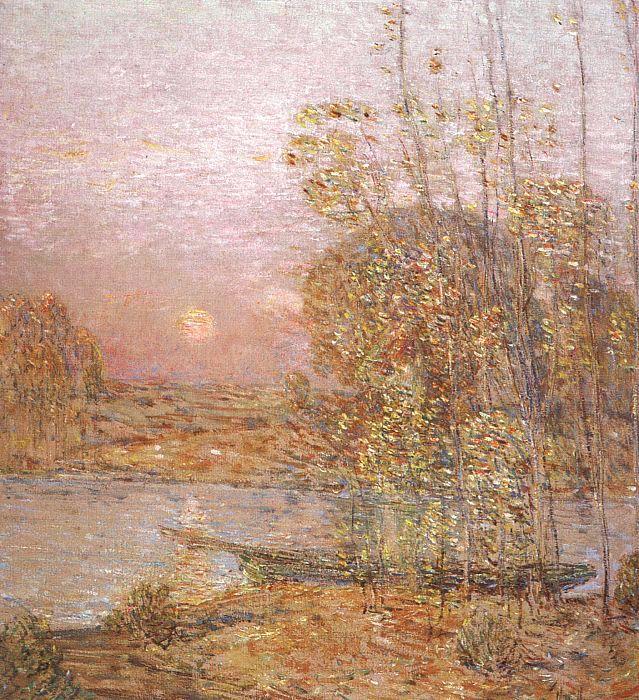 Childe Hassam Late Afternoon Sunset Sweden oil painting art